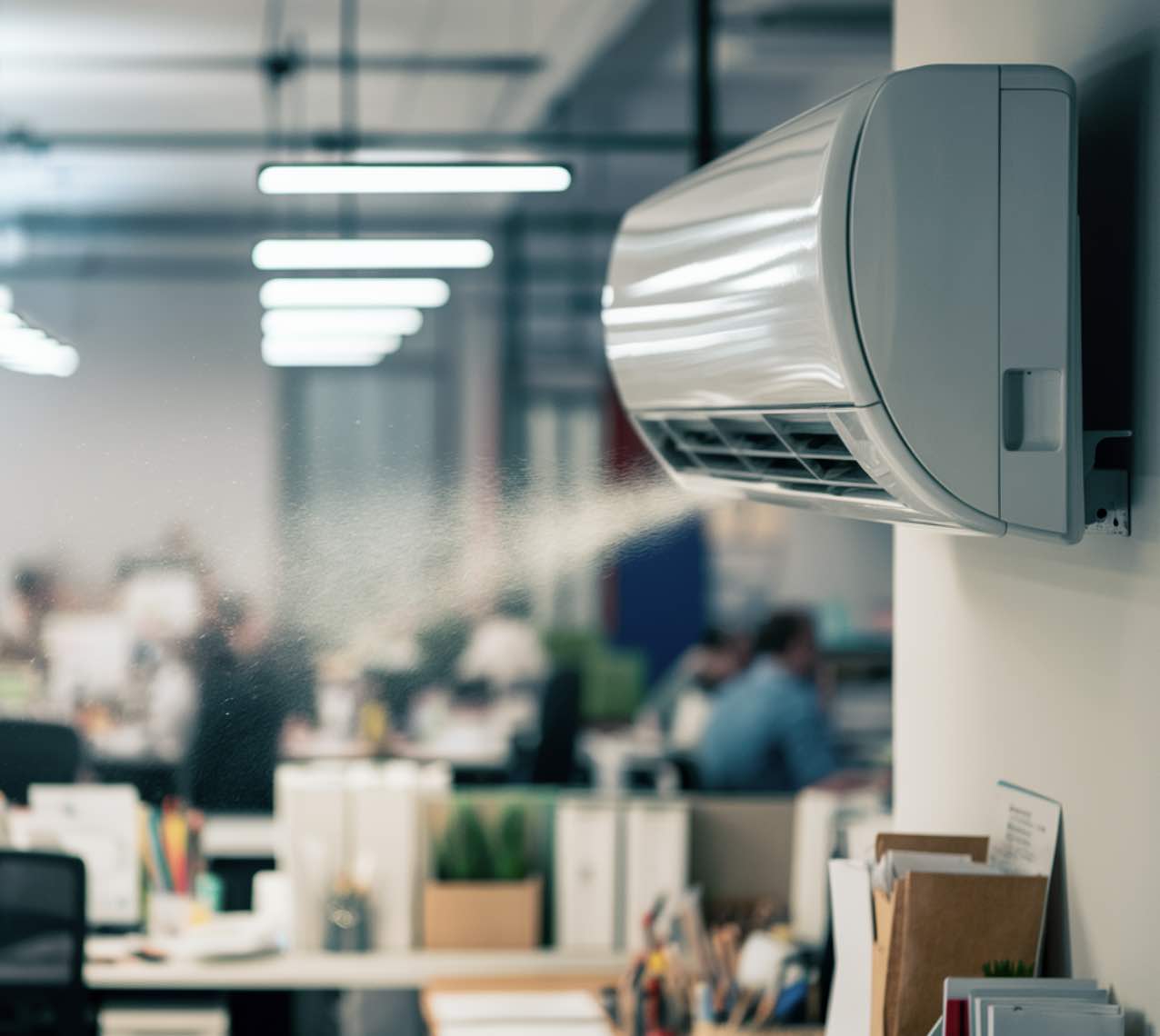 aire acondicionado en la oficina