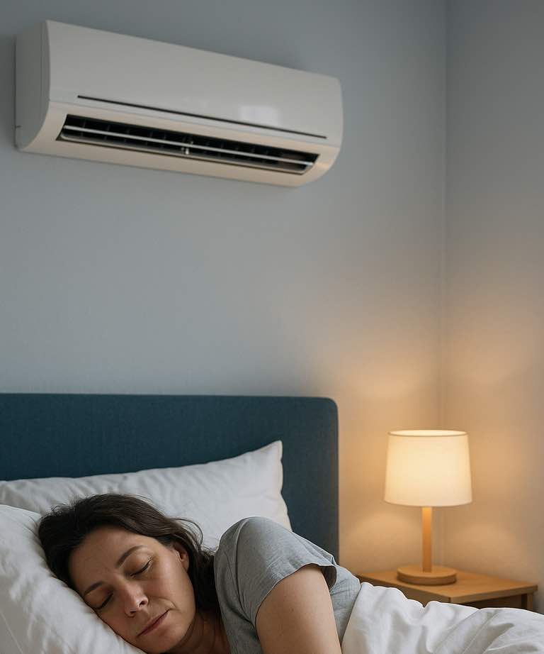 dormir con el aire acondicionado