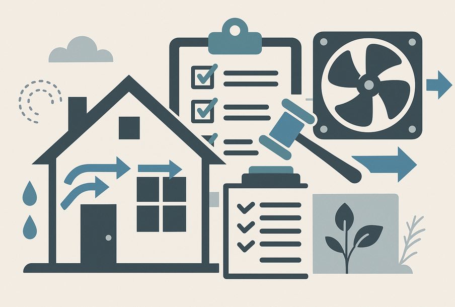 regulaciones para ventilar una casa