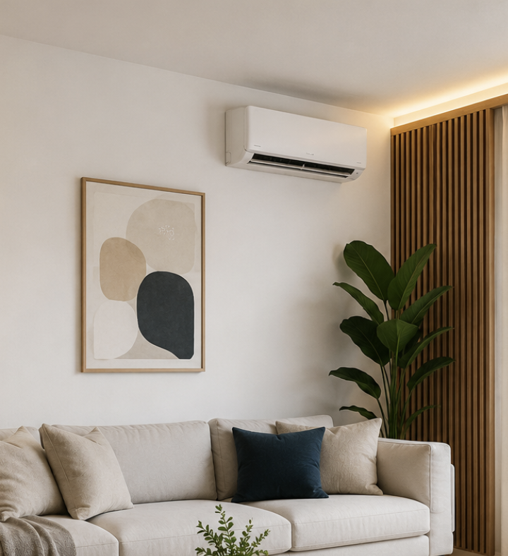 aire acondicionado y decoración