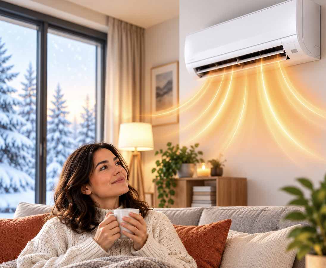 aire acondicionado como calefacción